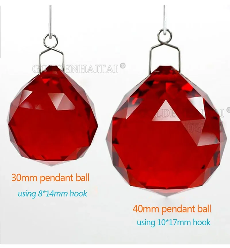 Crystal Prism Chandelier Parts Stainless Steel Hook Beads Ball Pendant Chain Connector Hanging Suncatcher Accessories DIY Crafts