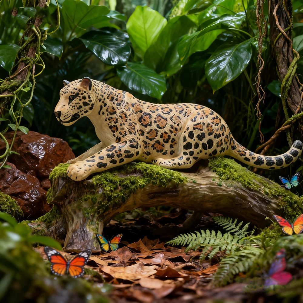 

Toymany моделирование лежащего женского гепарда, модель дикой природы для детей, подарочный набор для детей, мини-коллекционные фигурки