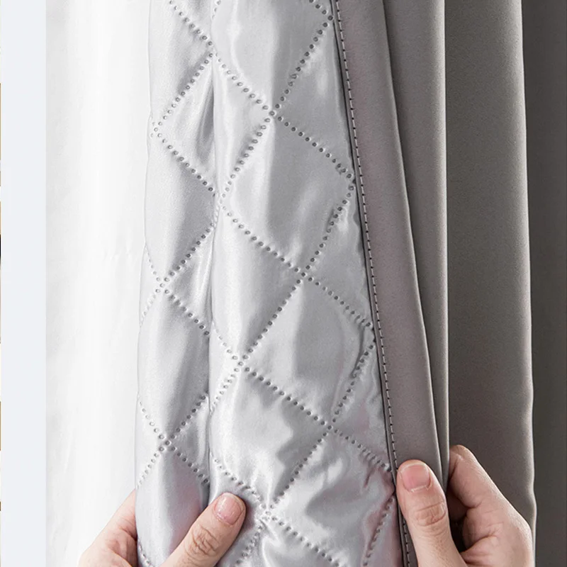 Winddichter Vorhang, schalldichte Verdunkelungsvorhänge für Wohnzimmer, Fenstervorhänge, thermische Winterisierungsvorhänge für Schlafzimmer, Winter