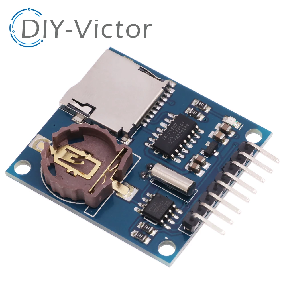 Mini Data Logger Module 5V Logging Shield for Arduino For Raspberry Pi Logging Recorder Data Logger Module Shield V1.0 SD Card