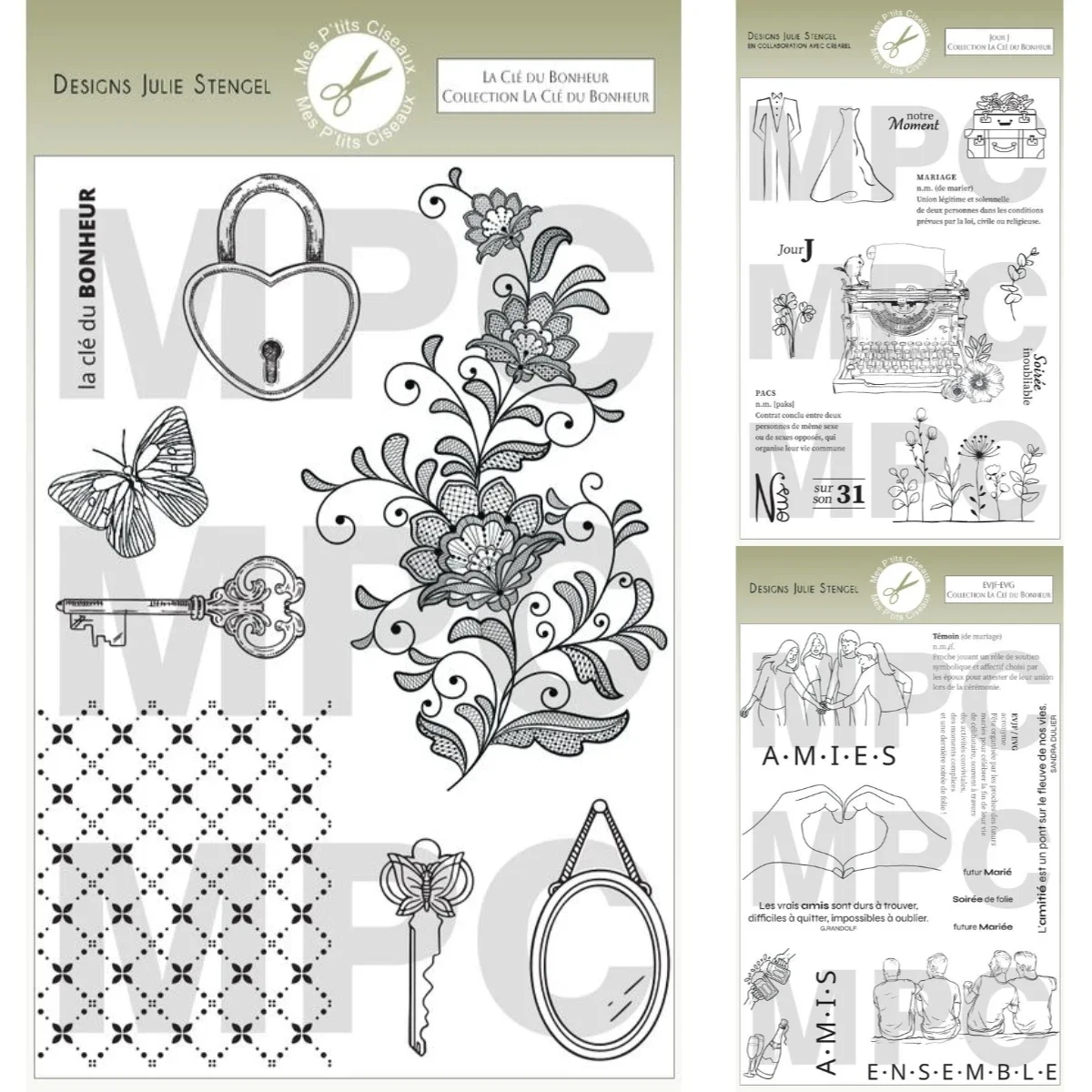 Marry The Lock of Love 2026 New Stamps For DIY Scrapbooking Crafts Maker Photo Album Template Handmade Decoration