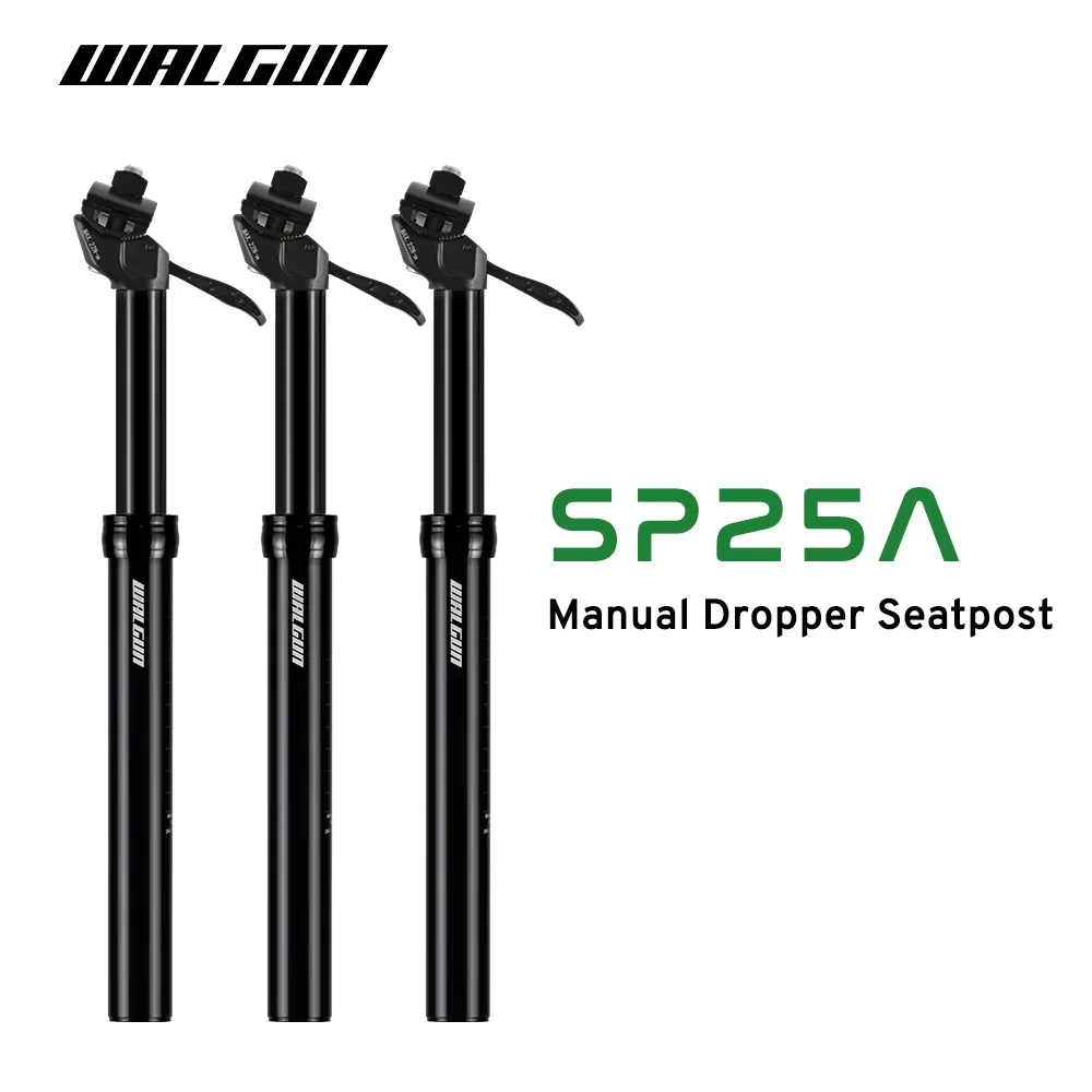 

SP25A Manual Control Bike Dropper Seatpost Para MTB 27.2 30.9 31.6 Road Bicycle Dropper Seat Post Tube Travel 100 125 150 170
