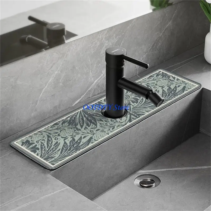 367A Sink Faucet Absorbent Pad Quick Drying Absorbent Mat Household Supplies