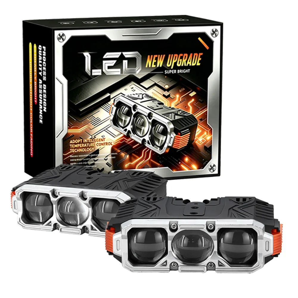 Car Grill Led Work Light Bar 6500K Projector Led Bar White Yellow Spotlights Grille Lights Motorcycle Offroad Truck