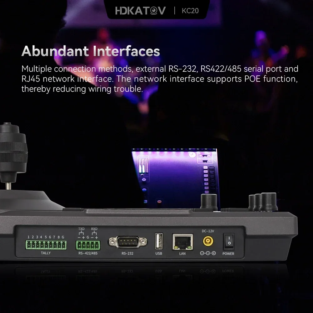 رائجة البيع KATOV NDI HX IP تحكم VMix OBS شبكة عصا التحكم تحكم استوديو الكنيسة الأحداث البث المباشر IP PTZ Ke