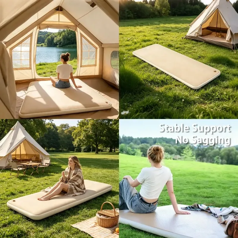 Super Thick Inflatable Sleeping Mat Waterproof Foldable Portable Mattress for Outdoor Car Tent Camping