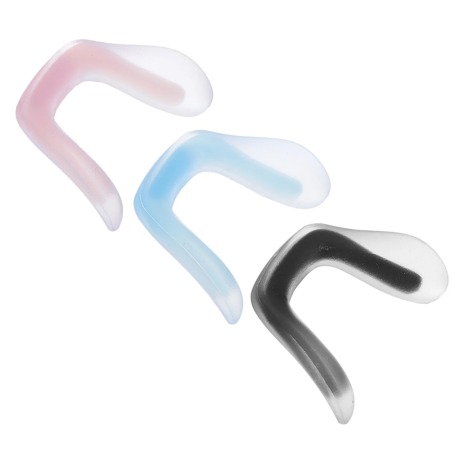 

3Pcs Silicone Eyeglass Nose Pads Comfortable Non-Slip Replacement Nose Cushions for Glasses Sunglasses Plastic Frames Eyeglass