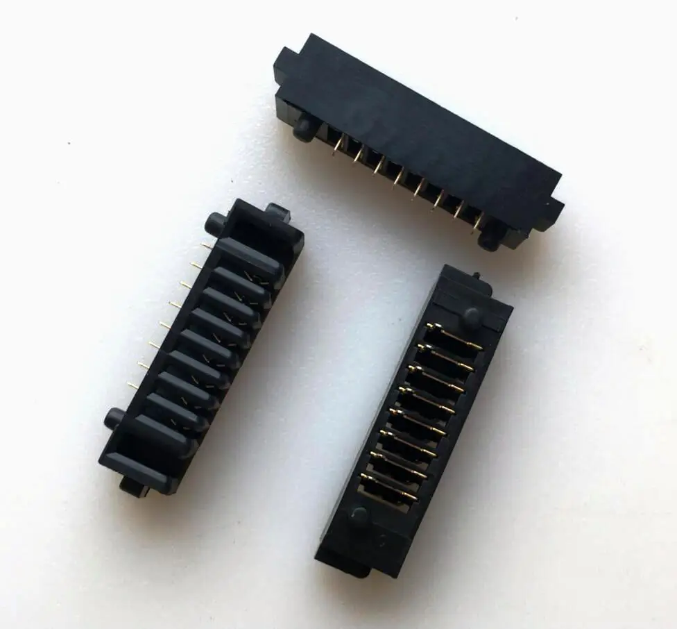 Fro Interfaz de asiento de piscina chapado en oro 8P con columna, conector de batería para computadora portátil, asiento hembra de paso 2.0PH