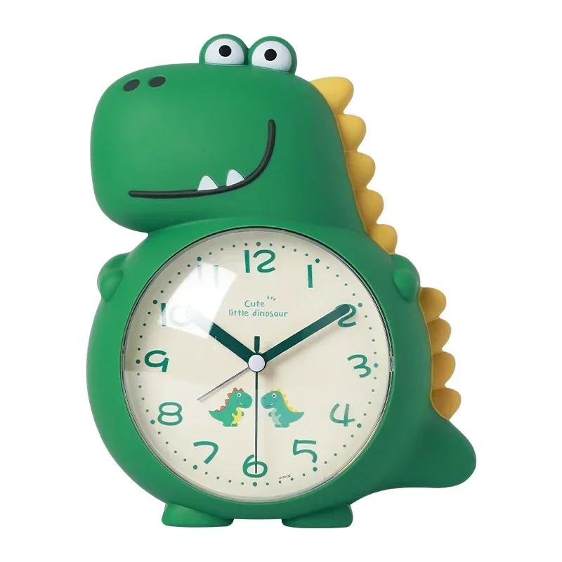 Cartoon Dinosaur Alarm Clock with Wake-up Light Specially Designed for Kids Boys Girls and Primary School Students