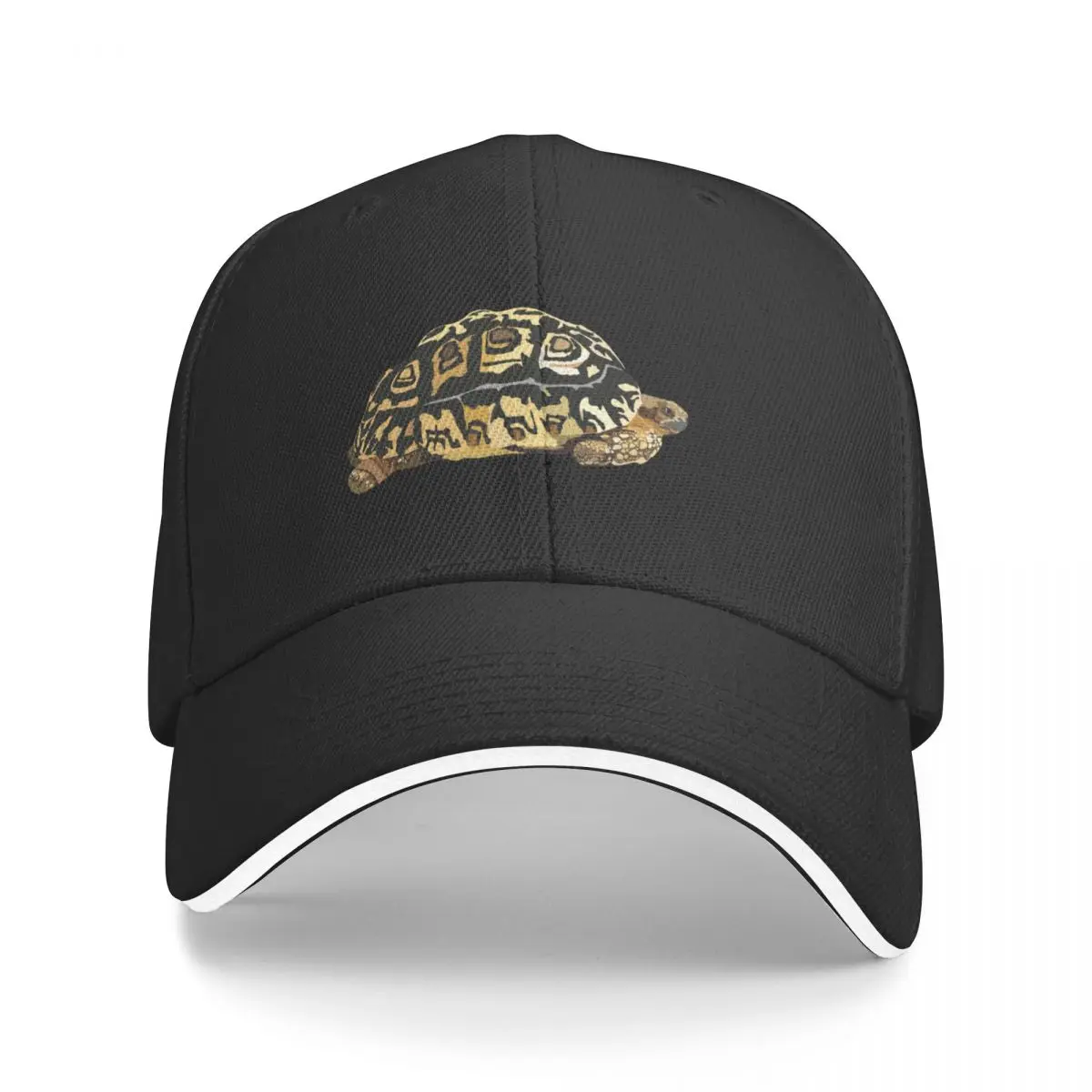 L is for Leopard Tortoise Baseball Cap Hat Baseball Cap Military Tactical Cap Men Golf Wear Women's