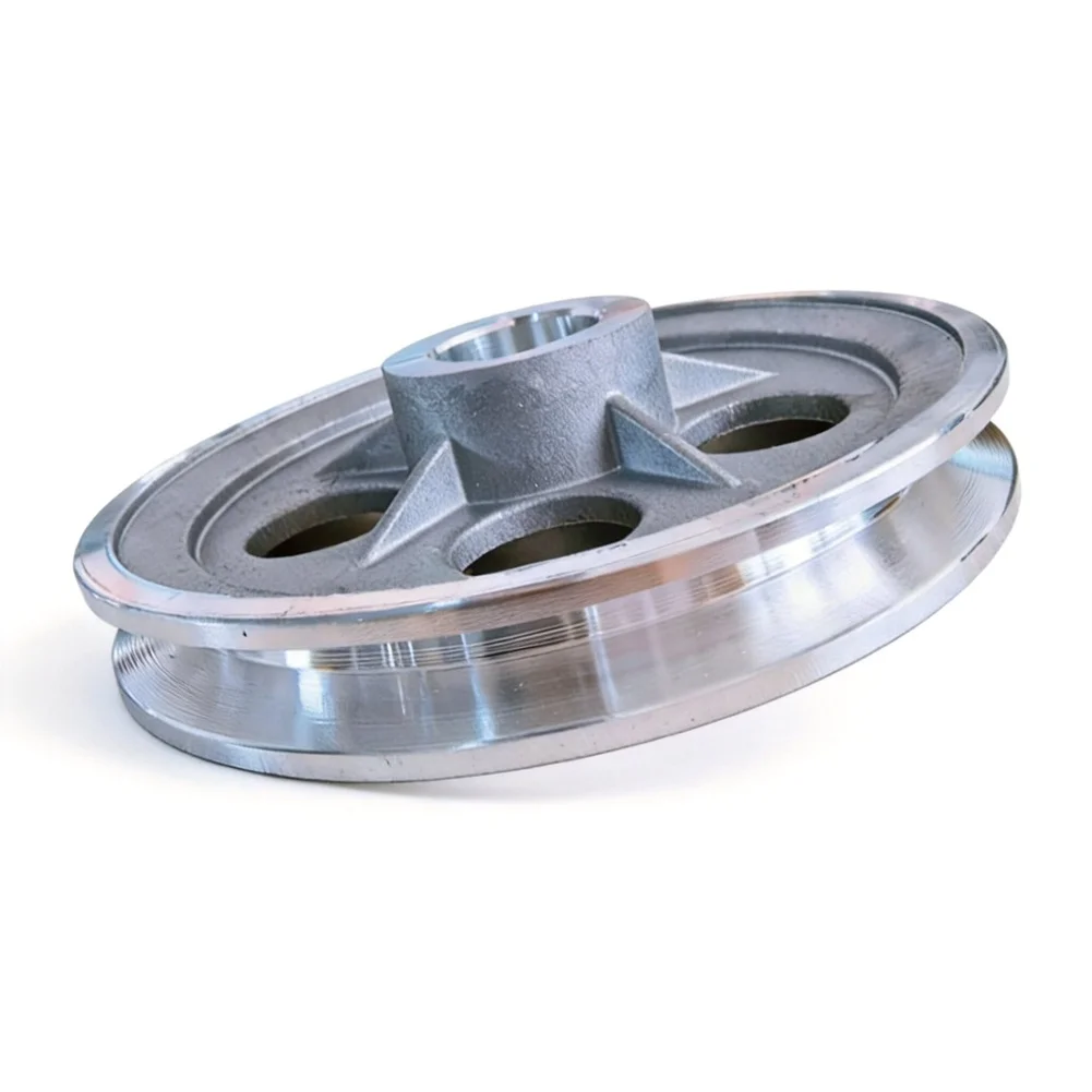 Single Groove A Type Cast Aluminum Belt Pulley Motor Wheel For Air Compressor Pump High Low Vibration Easy Install Tool