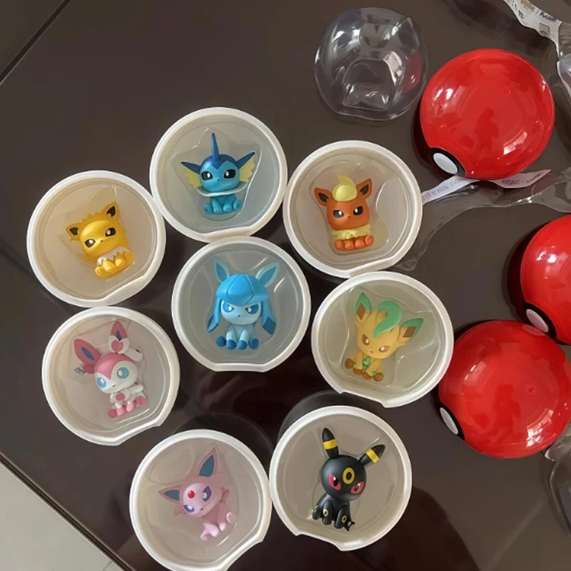 Pokemon Little Adventures Serie Gashapon Kapsel Spielzeug Eevee Familie Mini Anime Figur Blind Box Sammlung Ornamente Kinder Geschenke