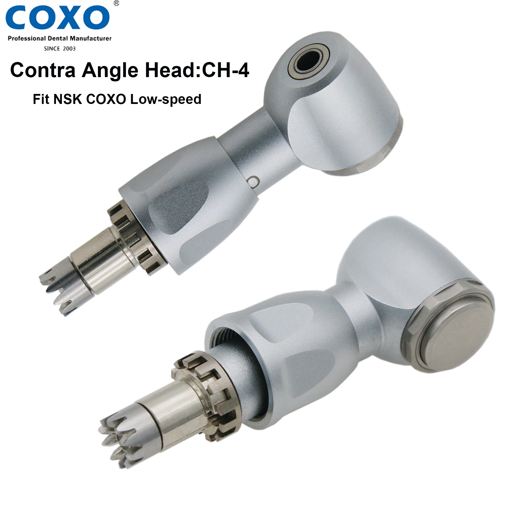 Contra Angle Cartidge Of Dental Low Speed Handpiece 1:1 Direct Drive Push Button Head  For CA 2.35mm Burs For NSK COXO CH4