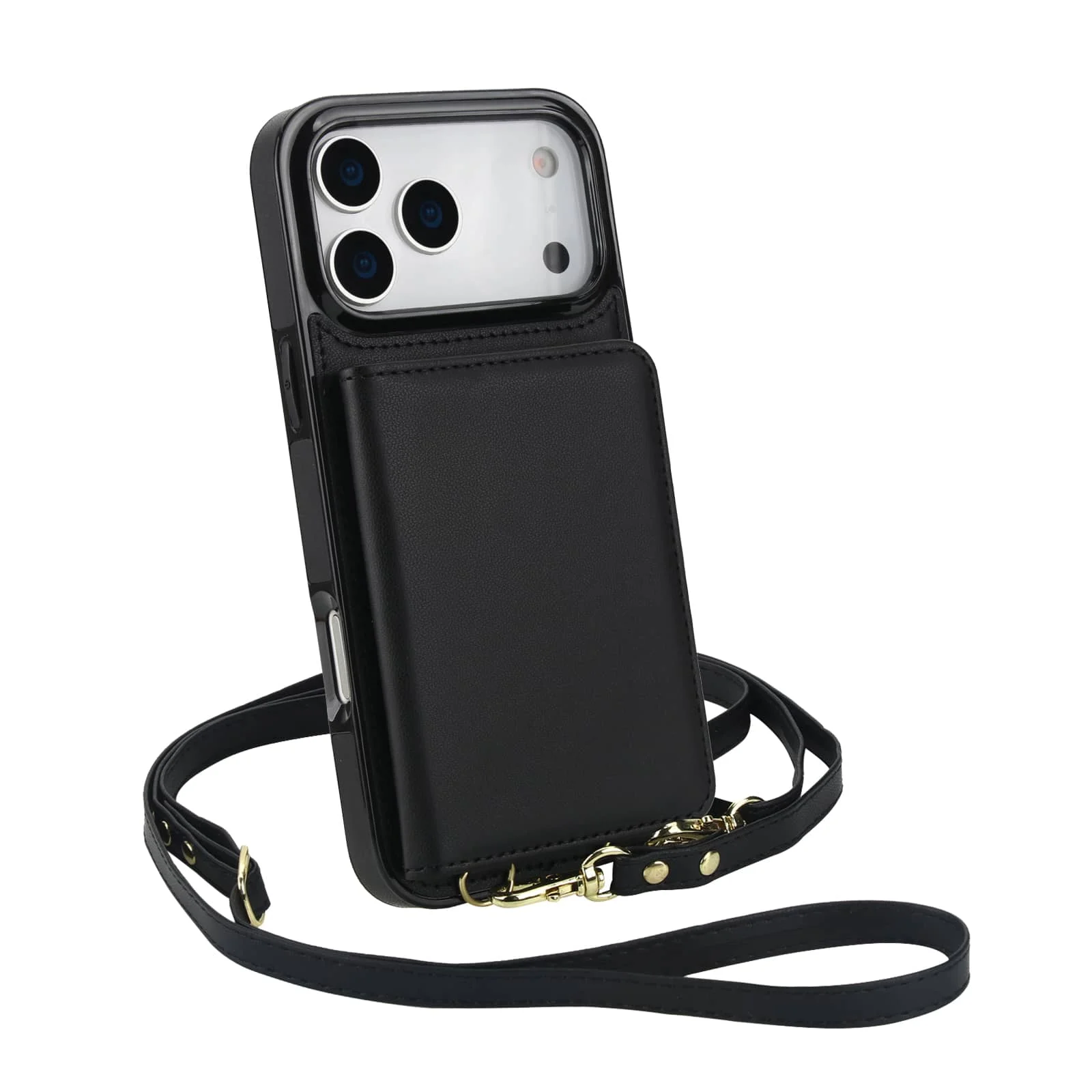 

Чехол-кошелек для iPhone 17 Pro Max/Air 17 Pro с 6 держателями для карт, блокировкой RFID, магнитной застежкой, противоскользящим противоударным чехлом