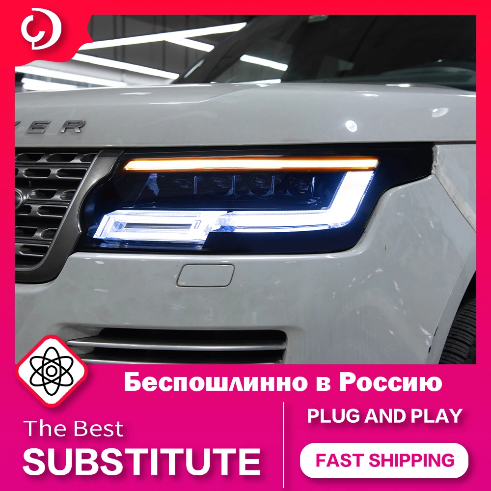 AKD Car Styling Headlights for Range Rover Vogue Sport 2013-2017 LED Headlight DRL Signal light Led Projector Auto Accessories