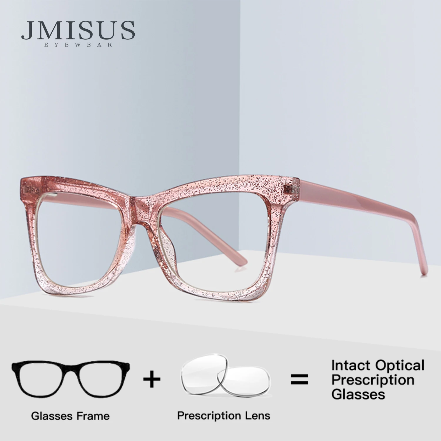 

JMISUS 2026 New Arrivals Square Prescription Glasses Women Myopia Eyewear Korean-style Butterfly Progressive Eyeglass