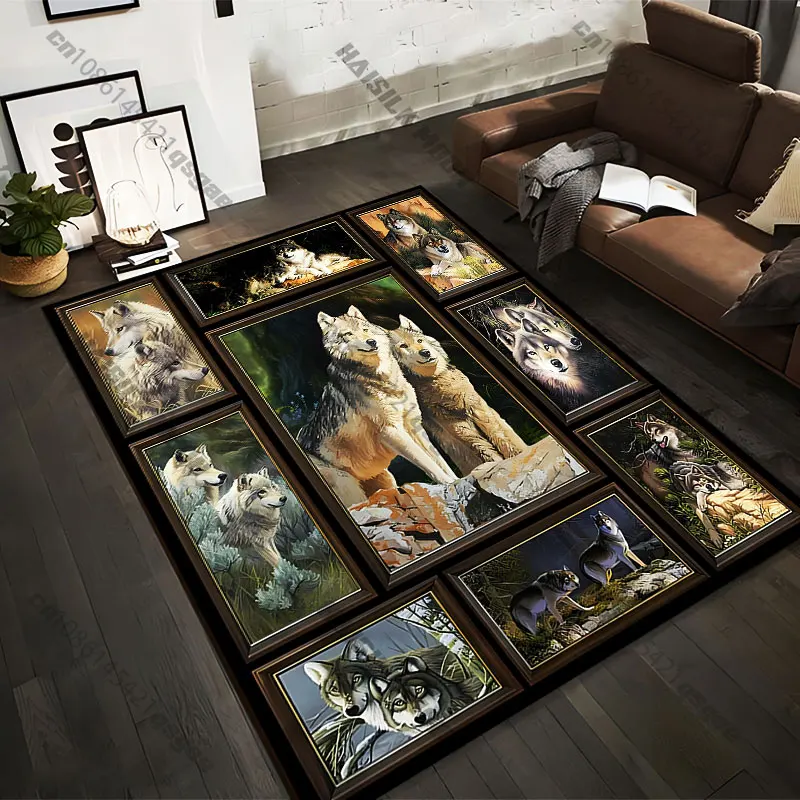 Tapis imprimés avec motif loupes en famille, 21 tailles, pour tapis de yoga pour adultes, décoration de salon, paillasson personnalisé