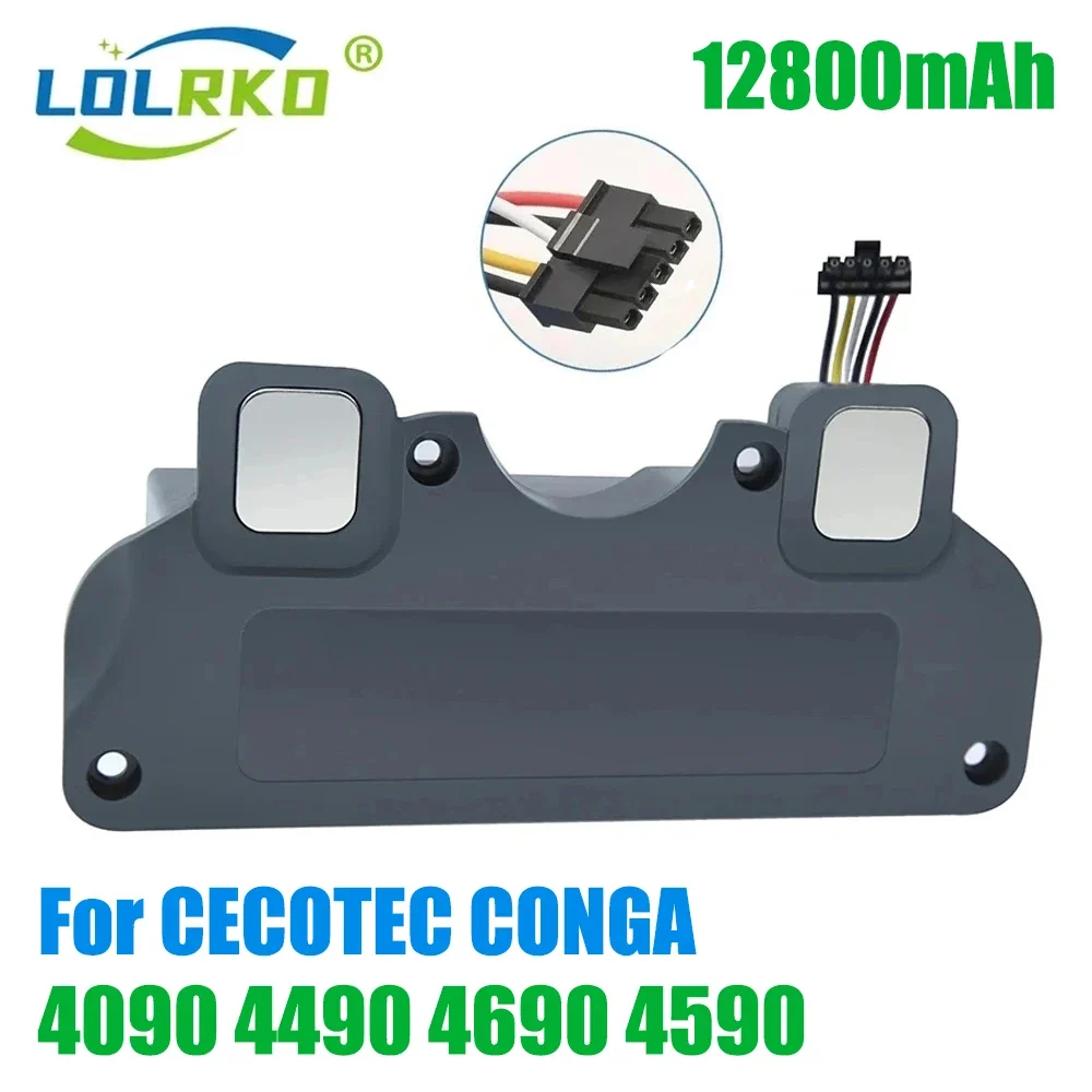 

14.8V 12800mAh 100% New CECOTEC CONGA 4090 4490 4690 4590 Mopping Robot Battery Pack Netease Intelligent Manufacturing NIT Model