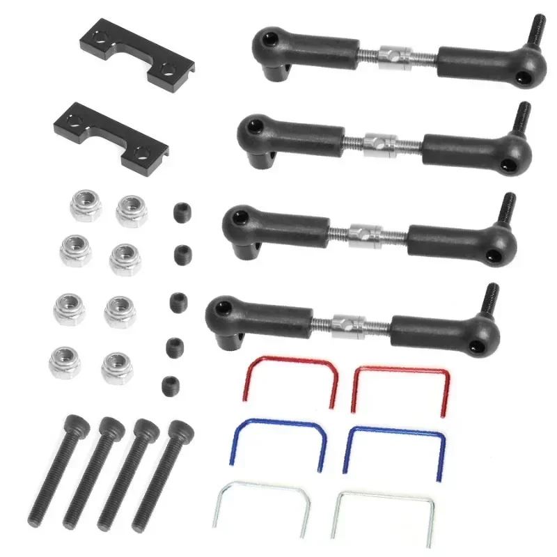 Kit de barra estabilizadora ancha delantera y trasera para coche RC, accesorios de piezas de mejora de coche Trxs 1/16 Slash e-revo RC