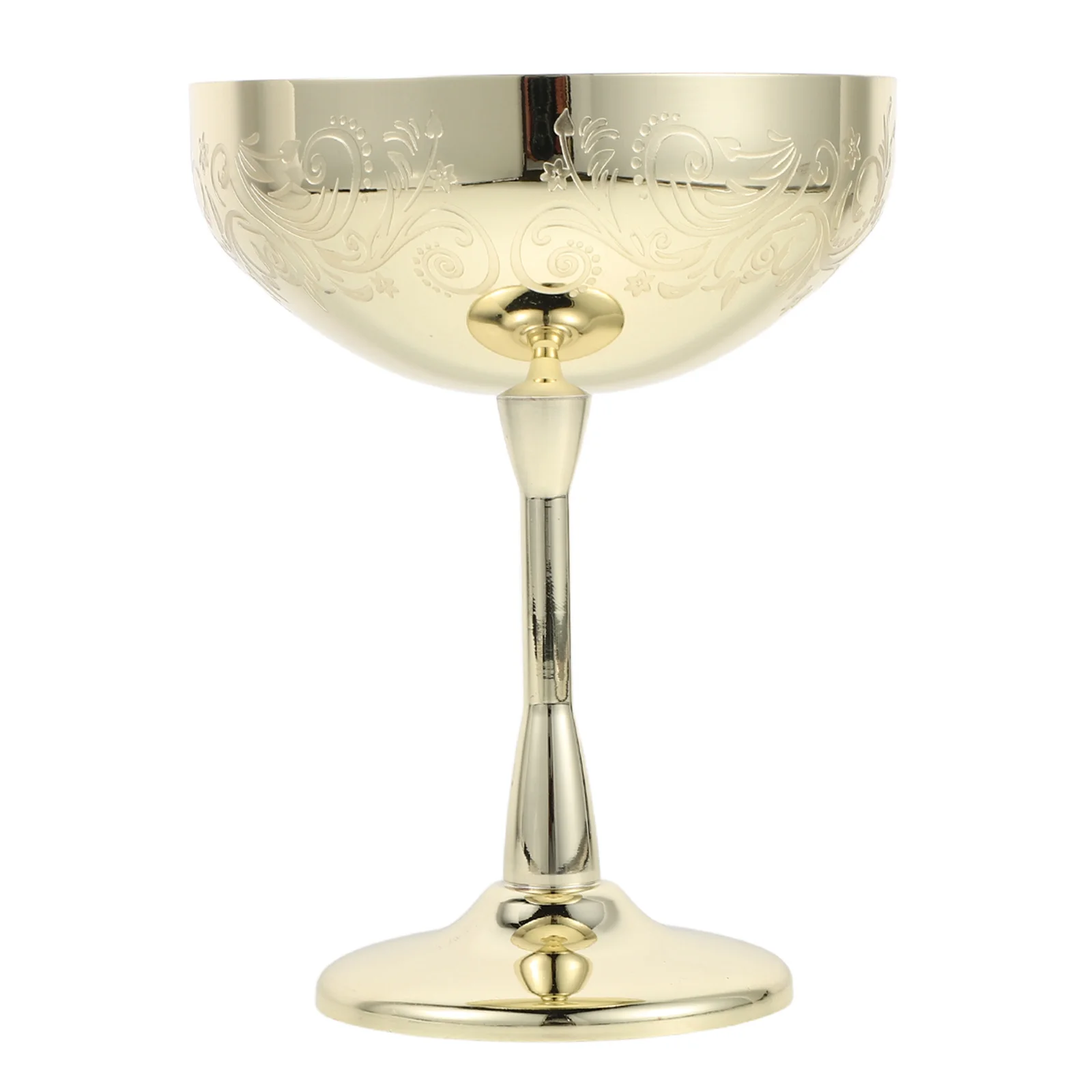 

Stainless Steel Footed Dessert Bowl Decorative Pedestal Ice Cream Goblet for Yogurt Sundae Trifle Pudding Serving