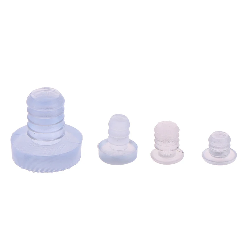 20x Transparent Rubber Particles Soft Anti-Collision Particle Hole Plug Foot Nail Tube Plug Shelf Foot Pad Dust Plug Shockproof