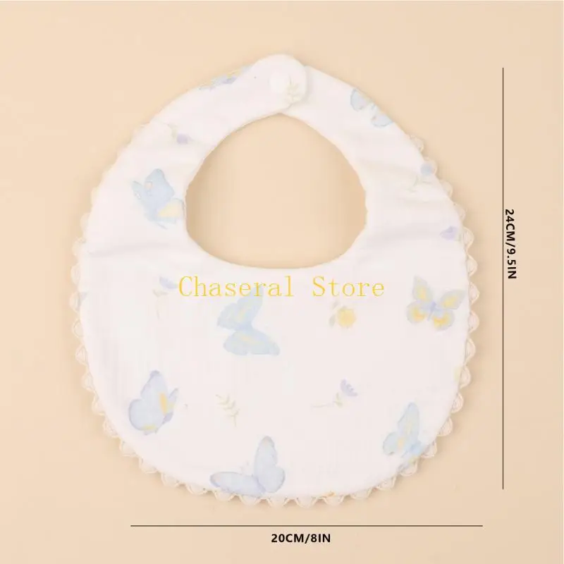 E7CE 3PCS Baby Bib Soft & Breathable Cotton Bandana Scarf Enfant bavage Bib Burping Tissu pour les garçons les filles