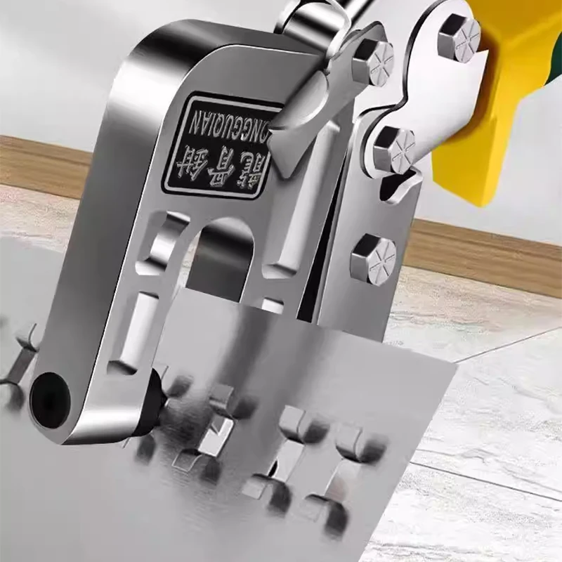 金属スタッド圧着ペンチ、ダブルハンドルスタッドプライヤー、アルミ天井穴あけプライヤー、乾式壁施工工具