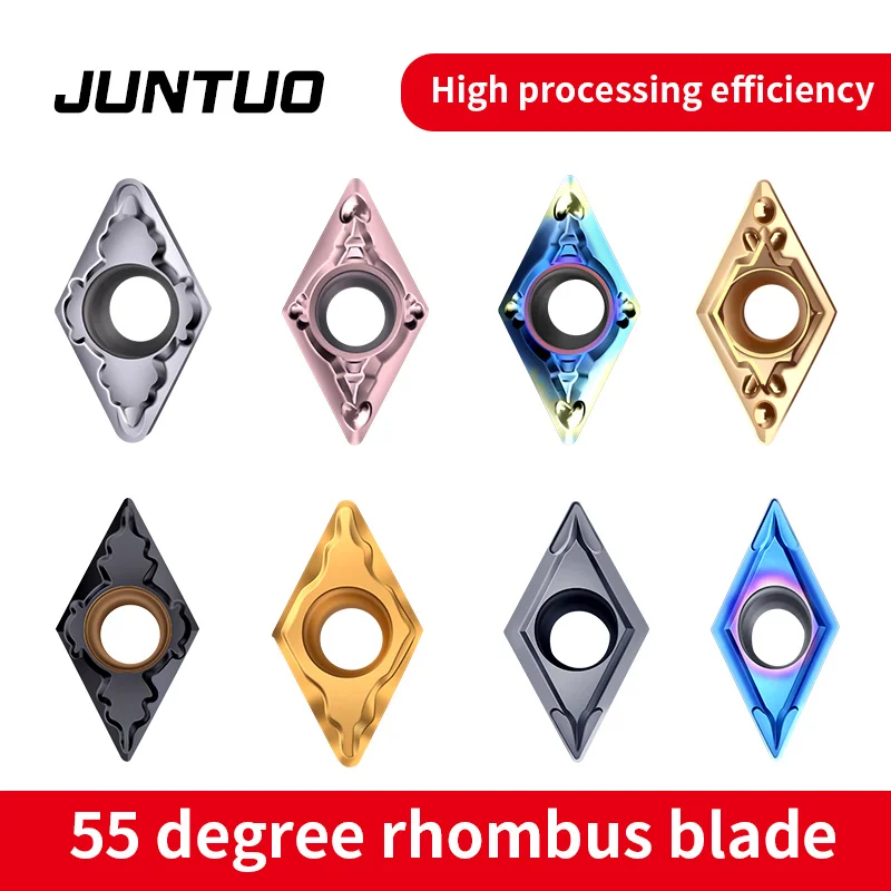 55 degree diamond shaped CNC blade DCMT11T304 stainless steel steel cast iron boring tool 070204 Applicable to Steel Parts and S