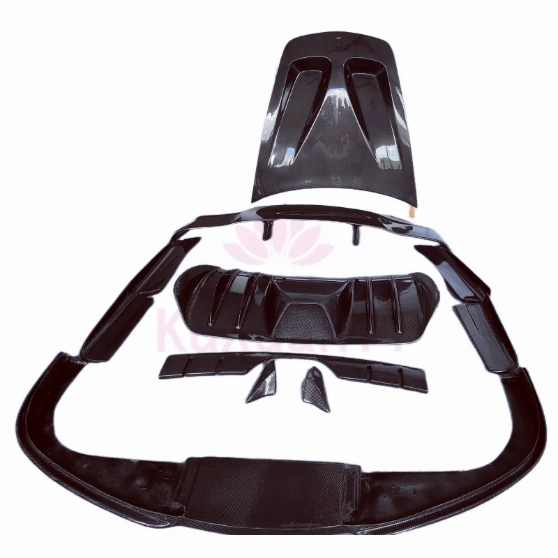 

Applicable For Ferrar F430 upgrade V-style carbon fiber body kit hood front bumper edge side skirt rear diffuser