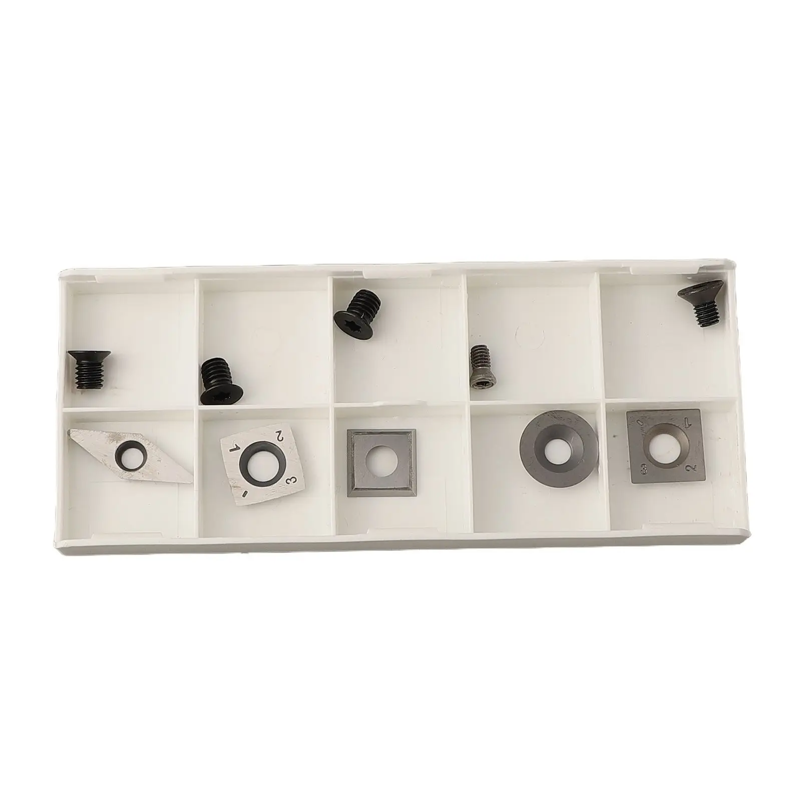 

Lathe Holder Tool Inserts Blades Wood Workholding 10pcs/set Metalworking Milling Cutter Tips Turning With Screws