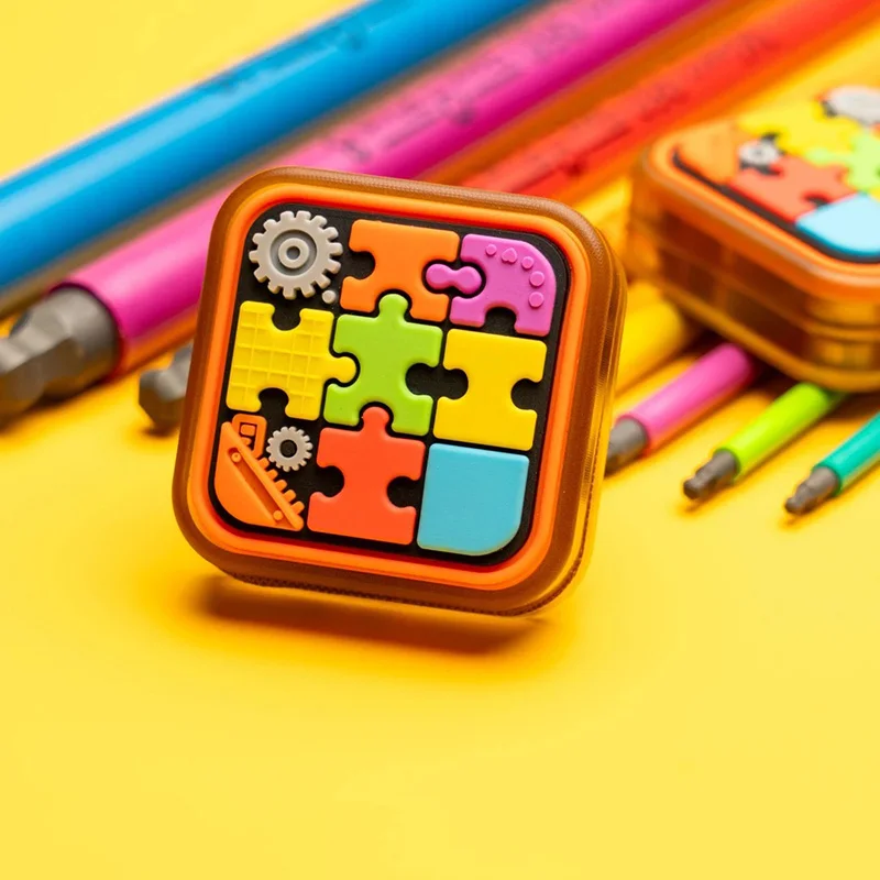 HF EDC 매직 큐브 무한 푸싱 슬라이더 피젯 토이 PEI 피젯 슬라이더 성인용 사무실 책상 스트레스 해소 장난감