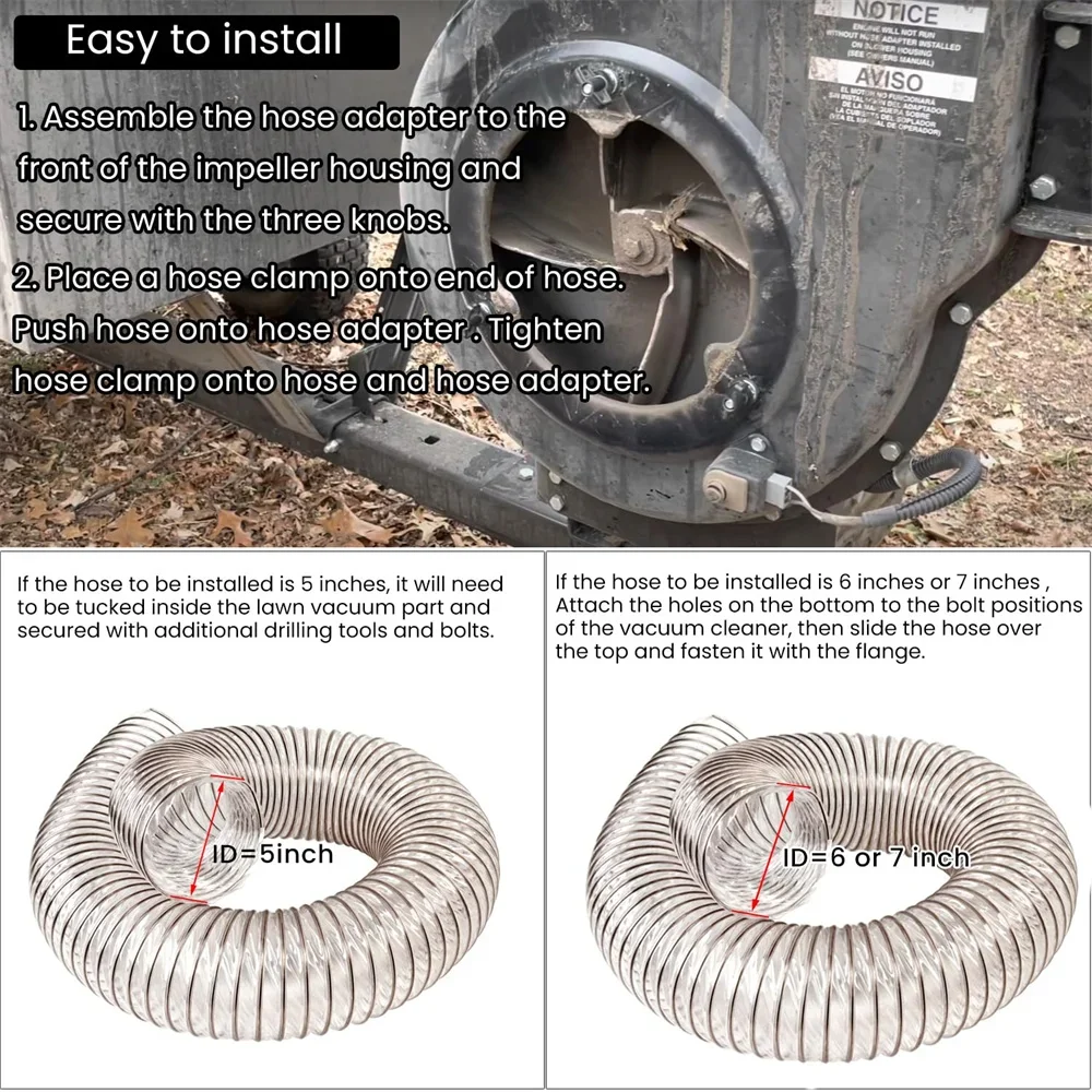 1Pc 43791 Vacuum Parts Hose Adapter Lawn Vac Parts Lawn for Agri-Fab Craftsman Part Leaf Lawn Mower Vacuum Cleaners Hose Adapter