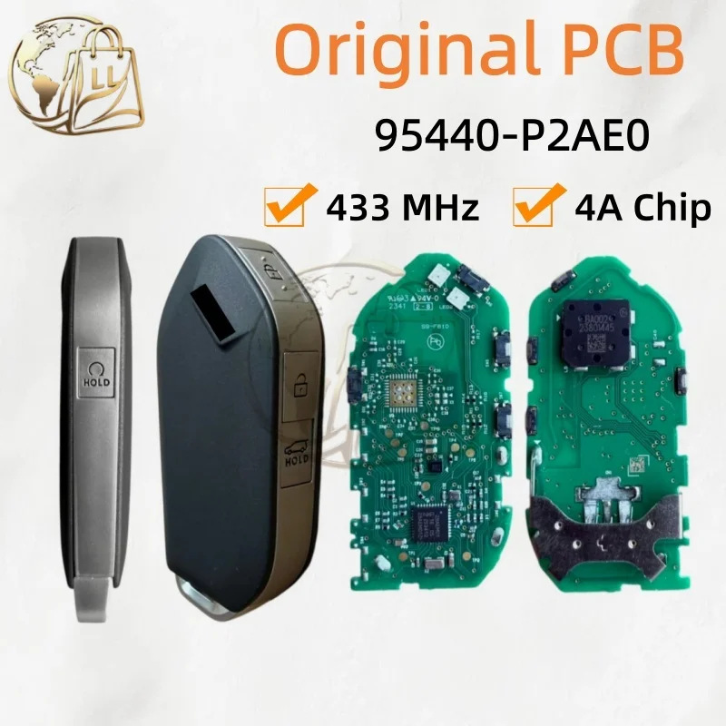 Original PCB For KIA Sorento 2024 2025 2026 Smart Remote Key FCC ID:95440-P2AE0 4A Chip 433MHz After-Sales Market Shell 4 Button