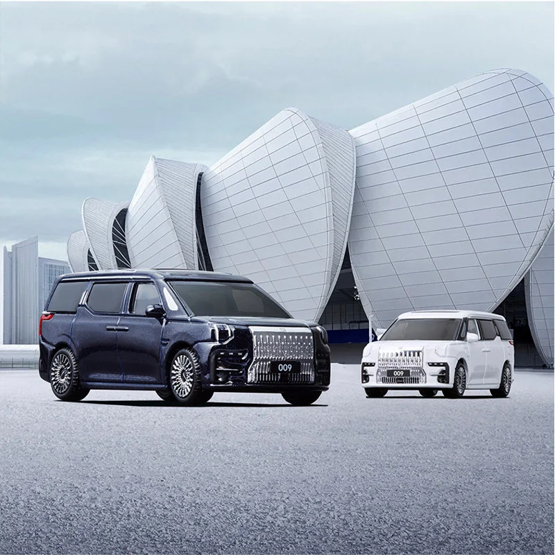 Original-Druckguss-Legierung im Maßstab 1:64, Zeekr 009, Miniatur-Spielzeugauto, Simulation, klassisches Modell, Hobby und Sammlerstücke, Souvenir