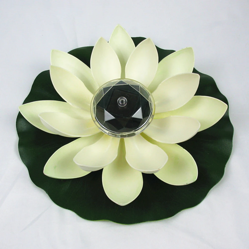 

Solar Lotus Lights Outdoor Decoration Pond Floating Garden Wedding Table LED Yard Ornaments Waterproof Lightweight Solar Powered
