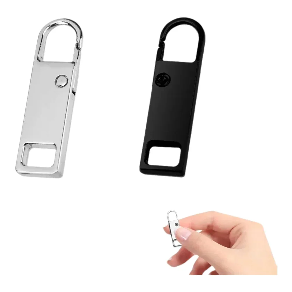 1-4pcs Universal Metal Zipper Pullers Instant Repair Zipper Heads for Clothing Bags Luggage DIY Sewing Zip Sliders