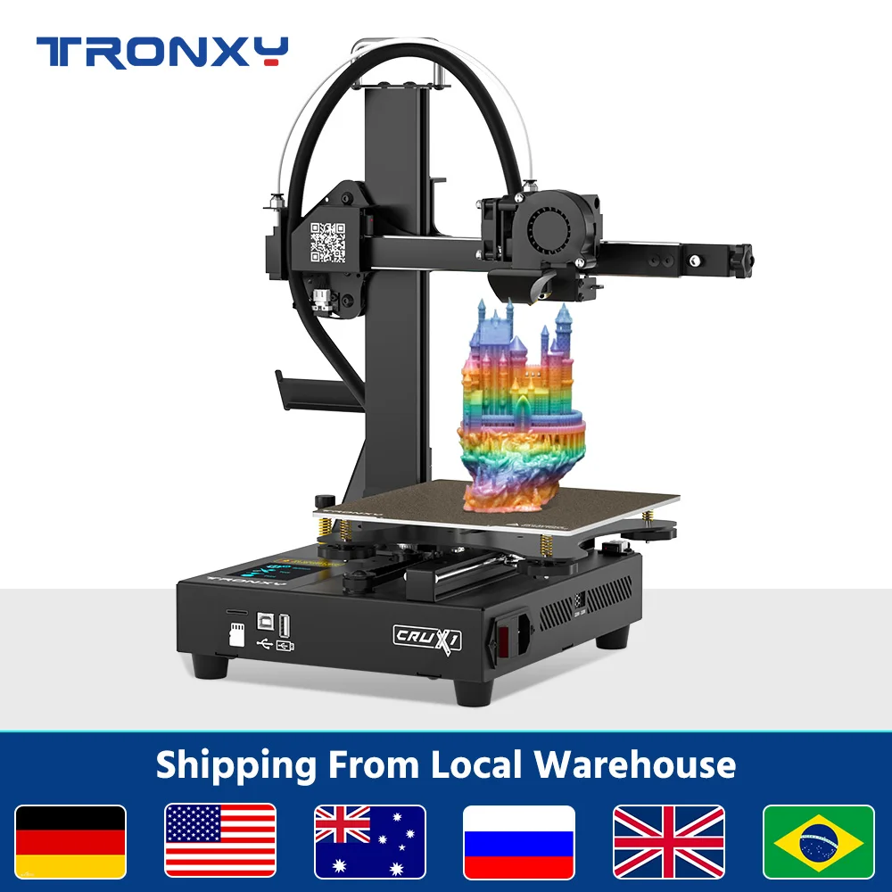 Aggiornamento dell\'estrusione dell\'azionamento diretto della stampante 3D Tronxy CRUX 1 alla guida completa del rullo del doppio nucleo di velocità