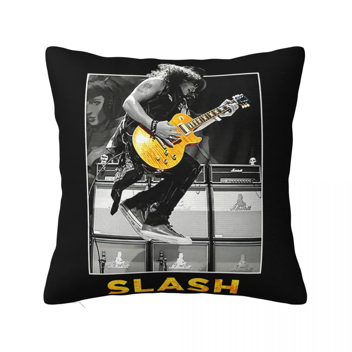 Official Slash Guitar Jump A Different Breed Use Your Illusion Civil War Womens New Print Designing Pillow Case