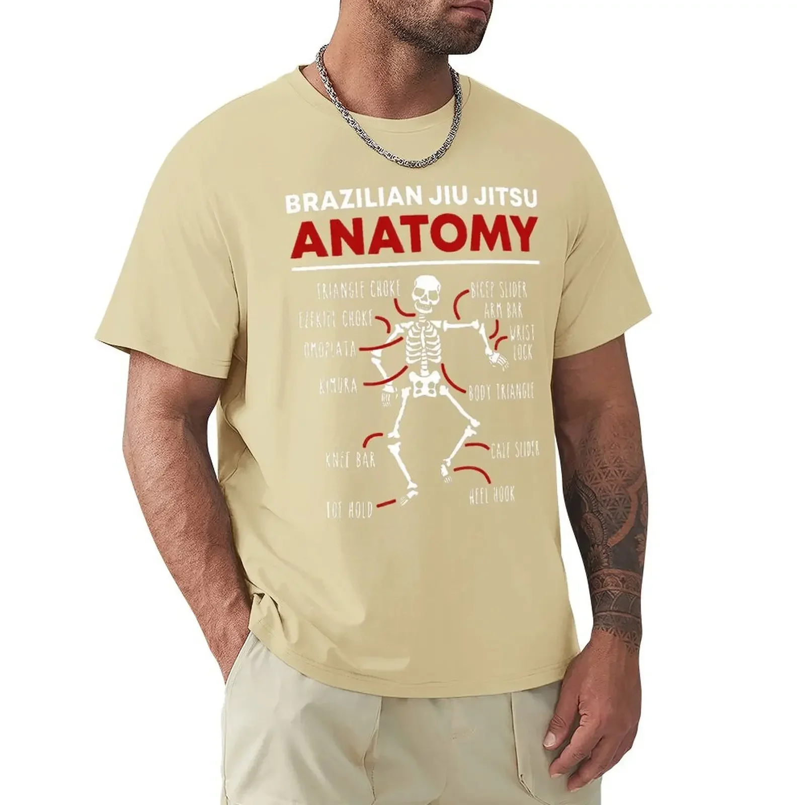 Graphic Streetwear Short Sleeve Harajuku Hip Hop T-shirt Brazilian Jiu Jitsu Anatomy Skeleton Funny Martial Arts T Shirts image 2