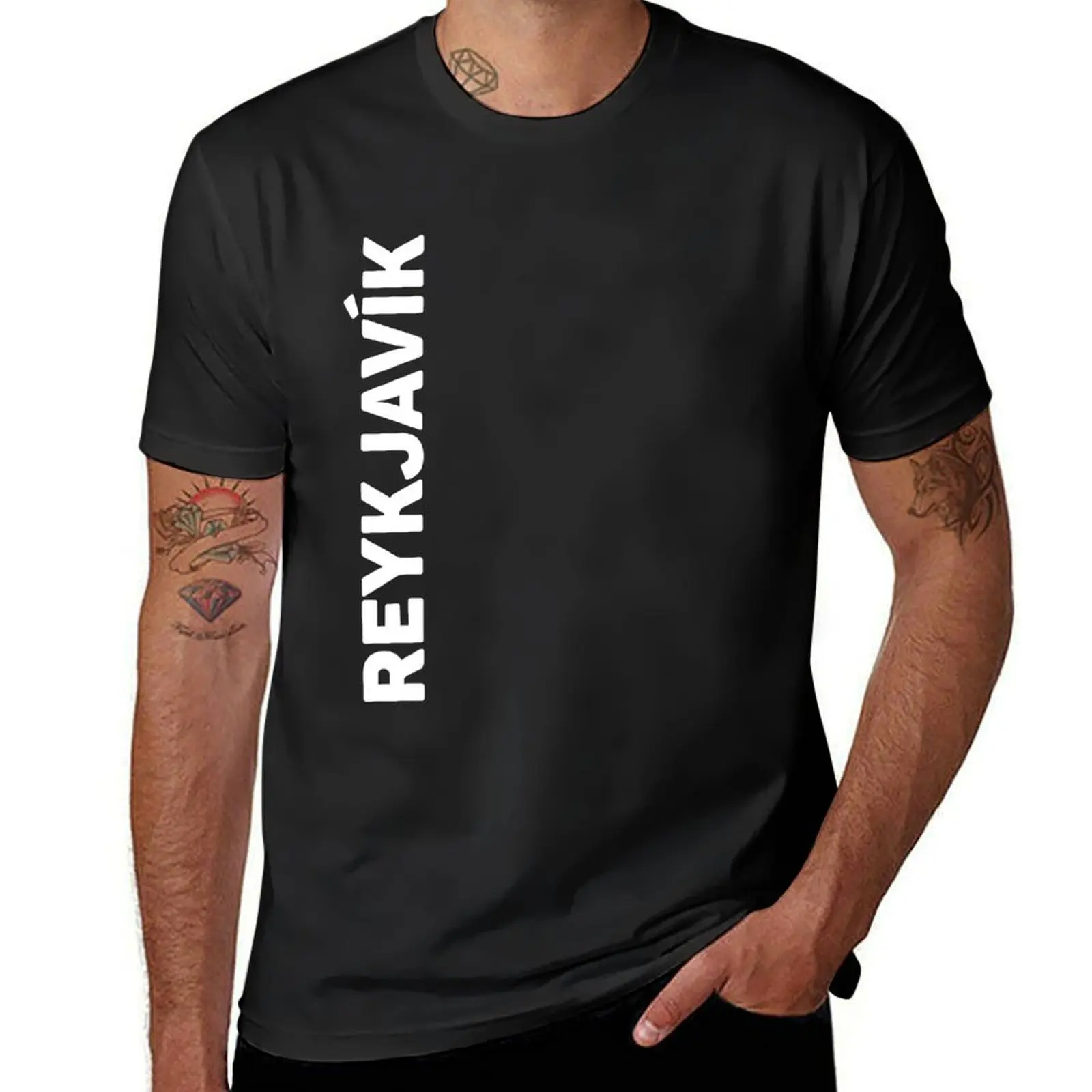 Reykjavik T-Shirt quick-drying summer tops vintage tops t shirts for men