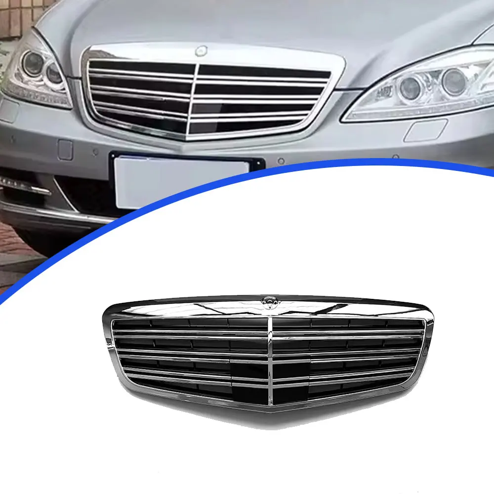 Wholesale High Quality Factory AM-G Style Gloss Black Grille For Mercedes benz 2009-2012 S class W221