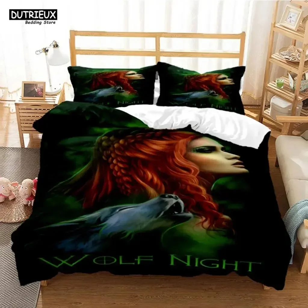 

Wolf Digital Print Polyester Bedding Sets Child Kids Covers Boys Bed Linen Set For Teens Bedding Set Bed