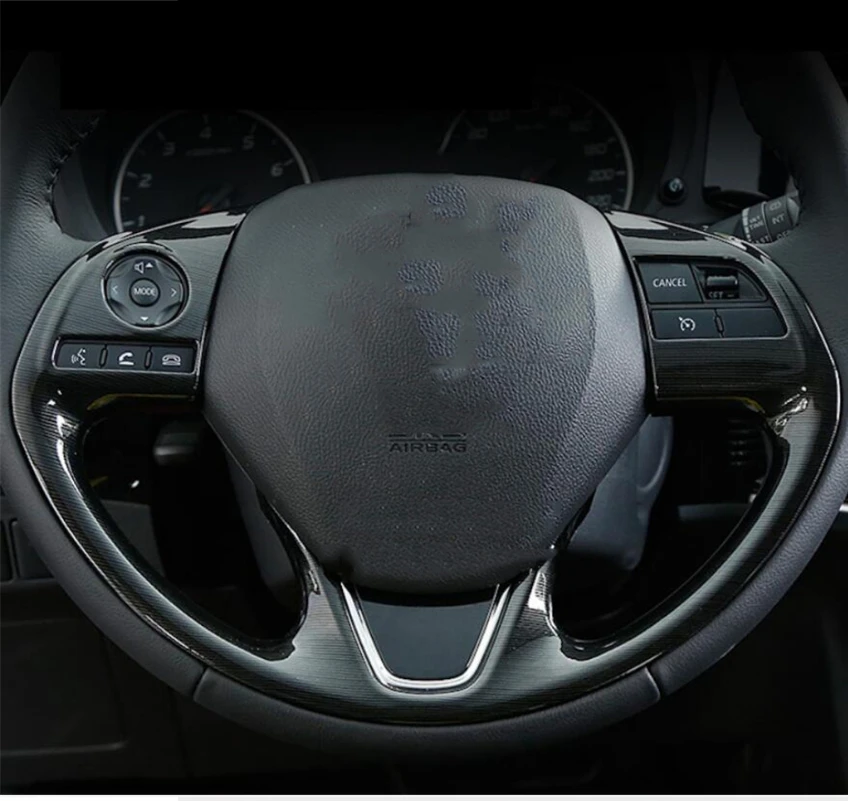

Accessories Car Steering Wheel Frame Decoration Cover Trim Car Styling For Mitsubishi Outlander 2016-2021 Interior Styling