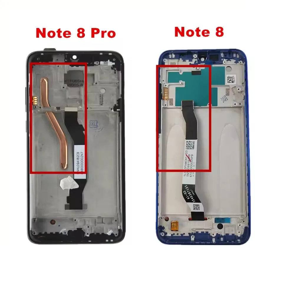 OEM LCD For Xiaomi Redmi Note 8 Pro LCD Display With Frame Digitizer Replacement Pantalla For Redmi Note 8 LCD Screen Tested