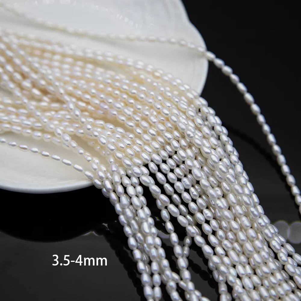 

AAA Grade High Quality 3.5-4mm Natural Freshwater Pearls Loose Beads Valentine's Day Gift DIY Earrings Bracelet Necklace