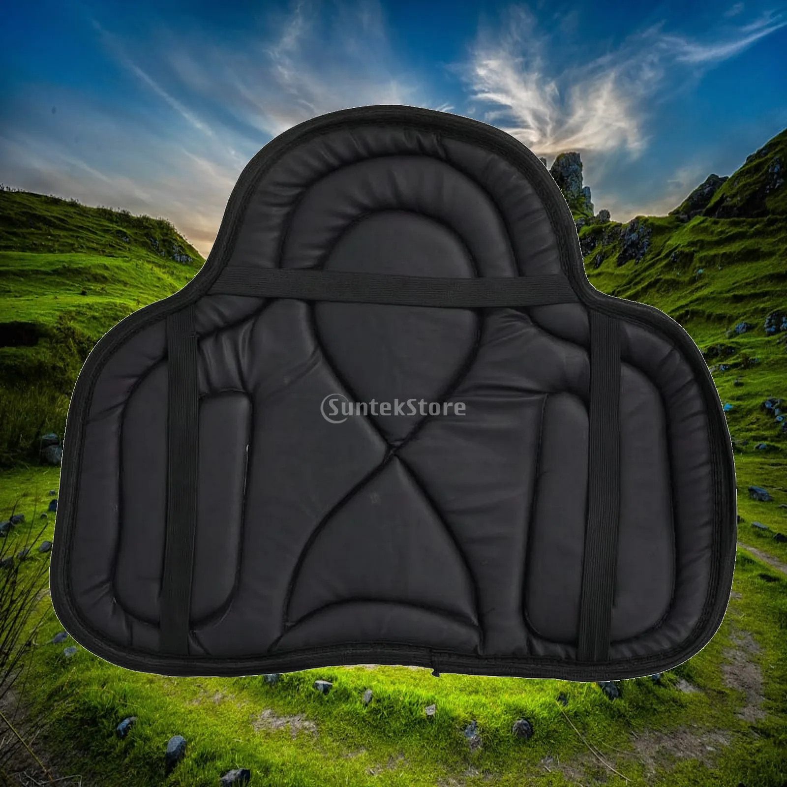 Soft Riding Saddle Pad Shock-absorbing Cushion Padded Quilt for Horseback Sport and Outdoor Rides