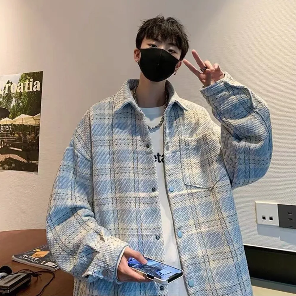 2025 New Fall Matching Couples Long Sleeve Plaid Shirt American Vintage Shirt Cotton Soft Touch Classic Fit Autumn Casual