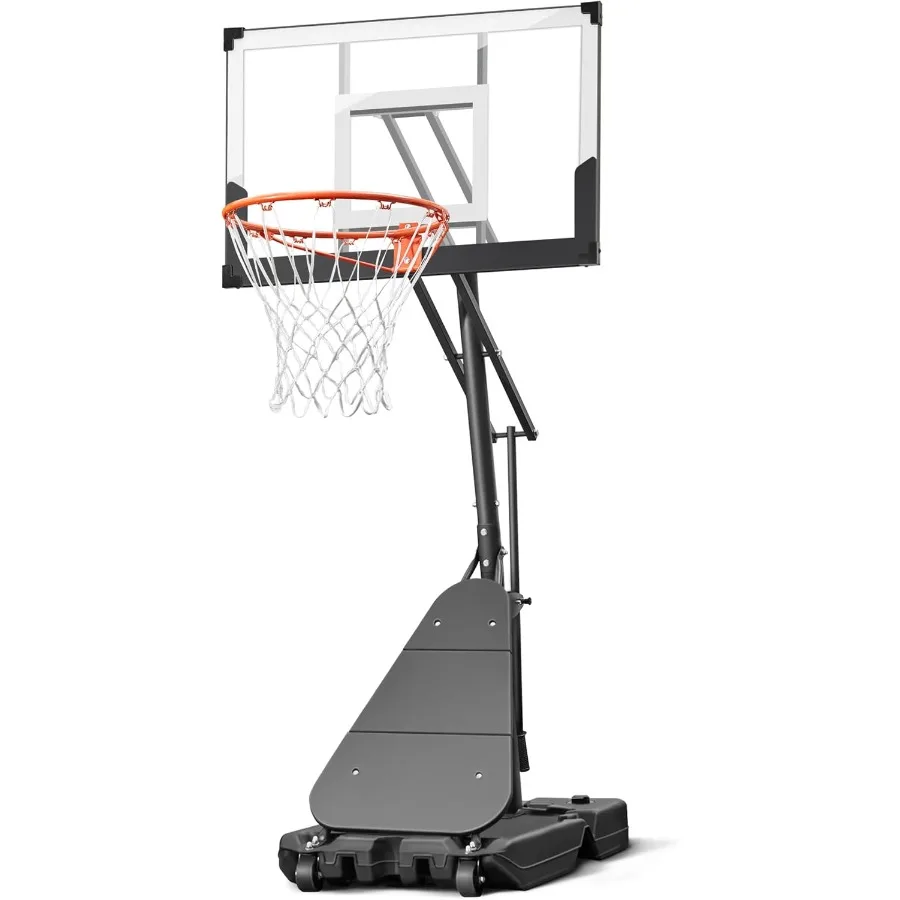 

Портативная система баскетбольных ворот на открытом воздухе и в помещении с 40-дюймовым фонарем, регулируемой высотой от 3,4 до 10 футов, широкий стабилизатор