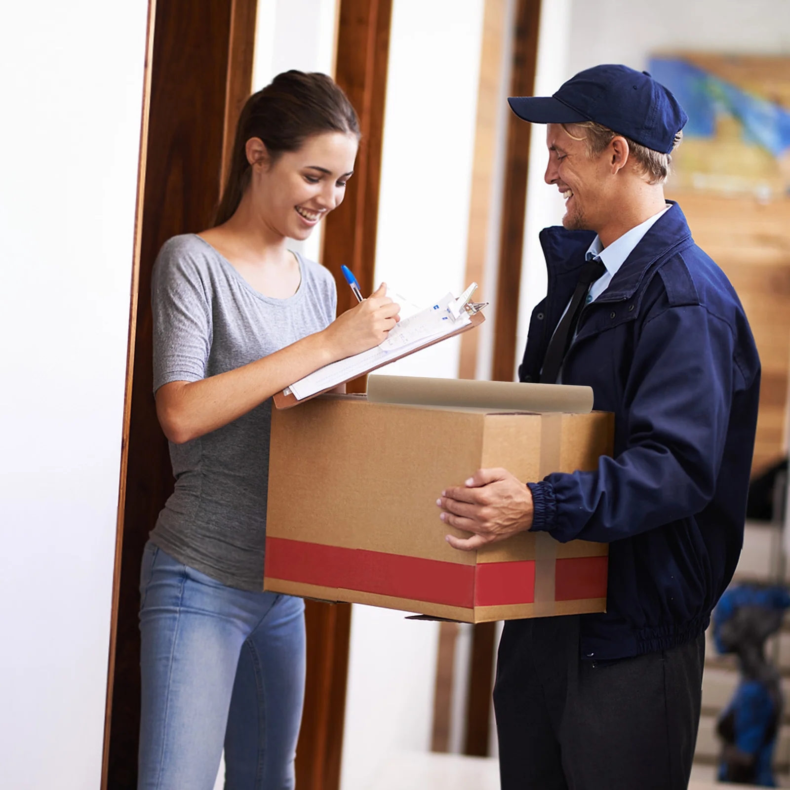 6Pcs Kraft Paper Tubes Round Cardboard Poster Tubes for Mailing Shipping Artwork Storage Calligraphy Scroll Holder