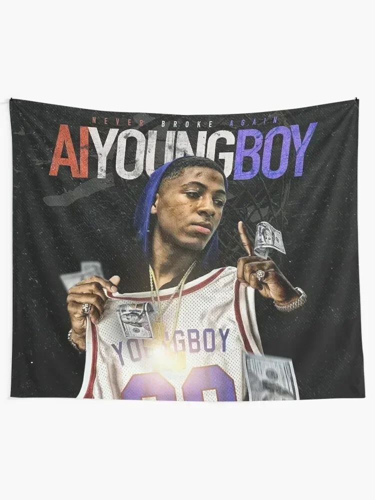 Fourboy Young Boy Never Broke American Tour 2020 Tapestry Aesthetic Room Decoration Bed Room Decoration Tapestry